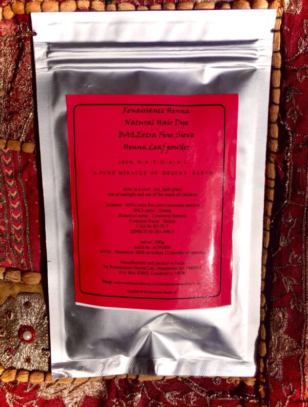 BAQ Henna Powder Red Colour Packet