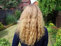 Long Blonde Hair Before Henna Dye