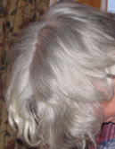 Grey Hair before Renaissance Henna, Picture of David's grey hair