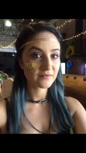 Indigo Blue Hair Streaks